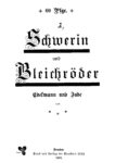 Schwerin und Bleichröder