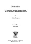 Systematisches Handbuch der Deutschen Rechtswissenschaft – Band 6.1: Deutsches Verwaltungsrecht