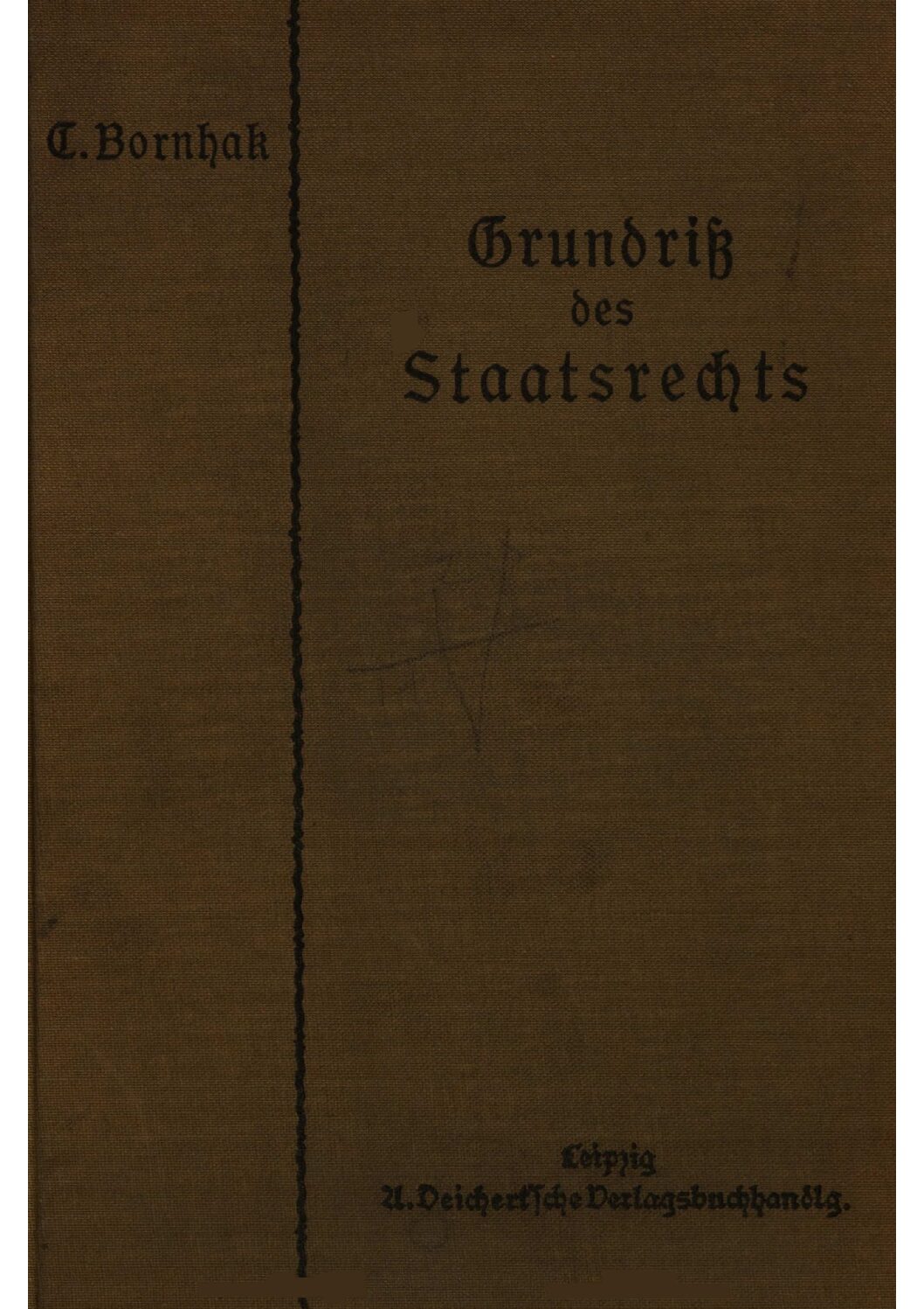 Grundriß des Deutschen Staatsrechts