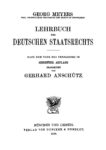 Lehrbuch des Deutschen Staatsrechts