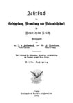 Jahrbuch für Gesetzgebung, Verwaltung und Volkswirtschaft