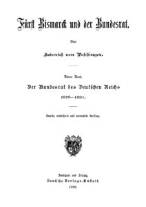 Vierter Band: Der Bundesrat des Deutschen Reichs (1878-1881)