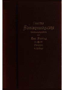 Deutsche Staatsgrundgesetze – IV. Heft: Preußen