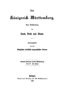Das Königreich Württemberg – Band 2.2: Buch IV – Der Staat