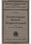 Bibliothek des öffentlichen Rechts – 14. Band: Das Staats- und Verwaltungsrecht von Sachsen-Weimar-Eisenach